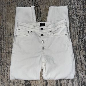 J. Crew White High Rise Jeans